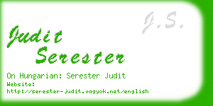 judit serester business card